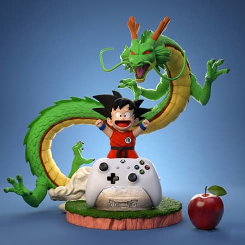 Goku with Shenron